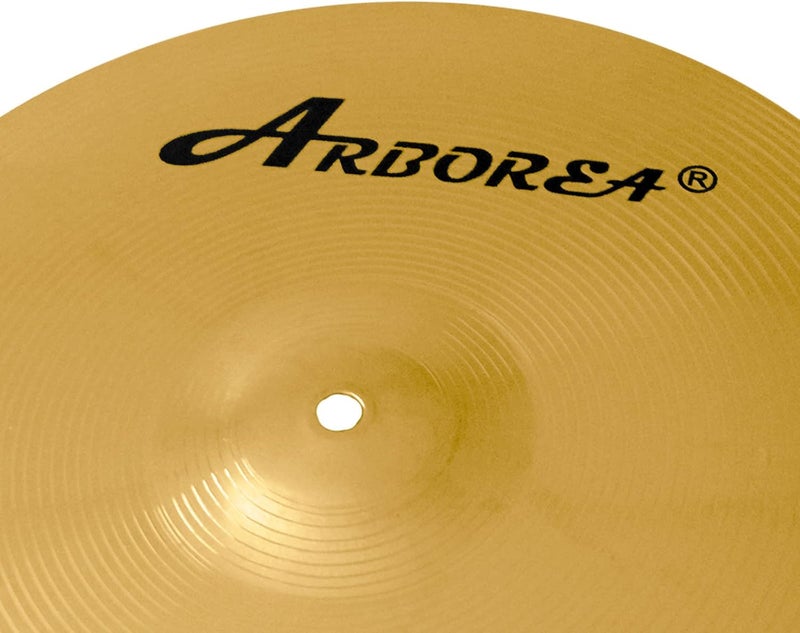 Arborea 10"Splash Cymbal Golden Practice Drum Cymbal for Drum Set - Image 4